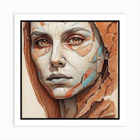 Cyborg Girl,wall art Art Print