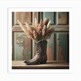 Cowboy Boots Art Print