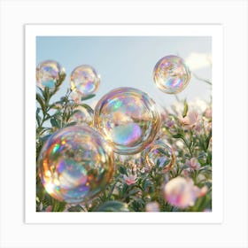 Bubbles In The Air Art Print