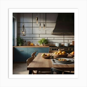 Modern Kitchen Scene Art Print