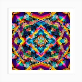 Psychedelic Mandala 35 Art Print