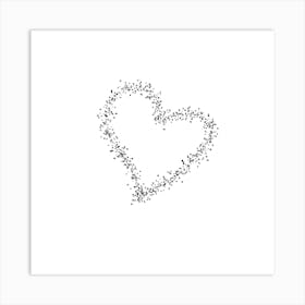 Heart Made Of Stars Art Print