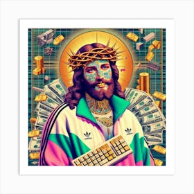 Jesus With Money 6 Art Print