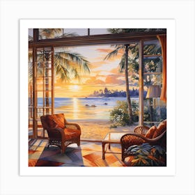 Tropical Twilight Tranquility 1 Art Print