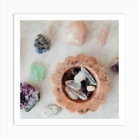 Crystals Art Print