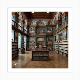 Swedish Library Art Print