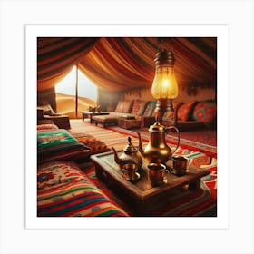 Bedouin Tent Interior 2 Art Print