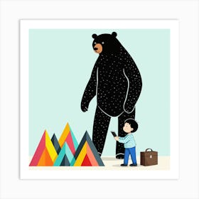 Illustration Of A Bear 5 Art Print