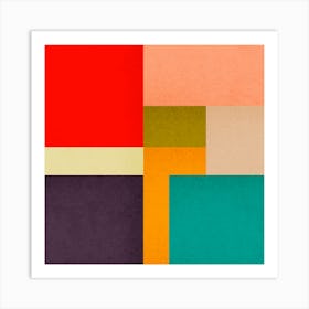 Contemporary modern geometry 11 Art Print