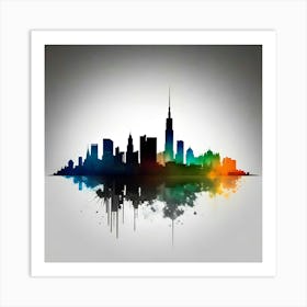 Chicago Skyline 10 Art Print