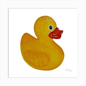Rubber Duckling Art Print