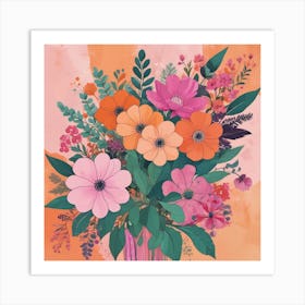 Bouquet Of Flowers Art Print