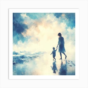 Mother And Son Art Print