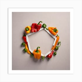 Peppers In A Circle 15 Art Print