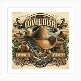 Cowboy Hat 1 Art Print