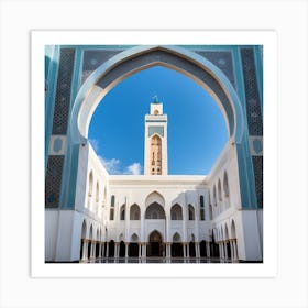 Mosque In Sahara Art Print