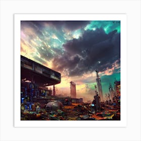 Futuristic City Art Print