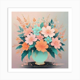 Flowers In A Vase 1 Art Print