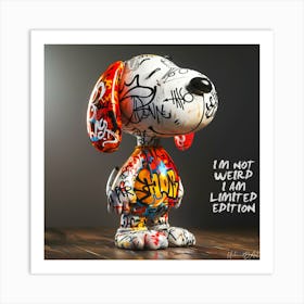 Snoopy Weird  Art Print