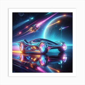 Futuristic Car 110 Art Print