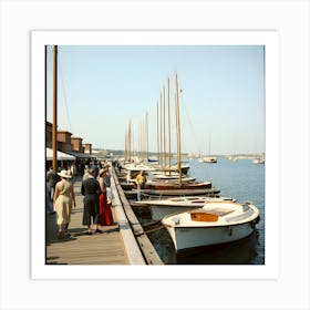 The Old Marina-Reimagined by Hall-O-Gram Creations, HallOGram Creations 2024 6 Art Print