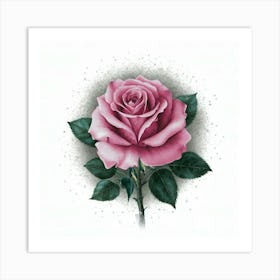 Pink Rose 5 Art Print