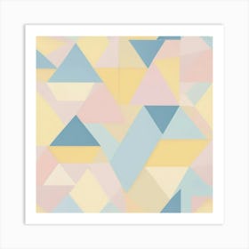 Abstract Triangles 5 Art Print