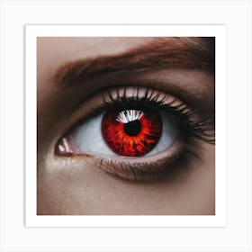 Red Eyes Art Print