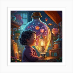 Child In A Jar Art Print