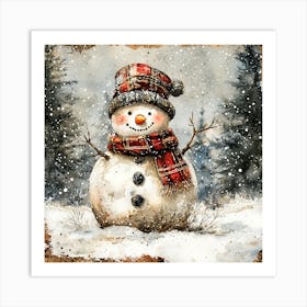 Snowman 5 Art Print