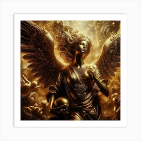 Golden Angel 4 Art Print