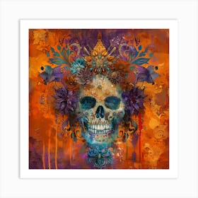 Day Of The Dead Skull 18 Art Print