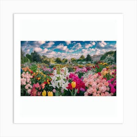 Flower Garden Madrid (3) Art Print