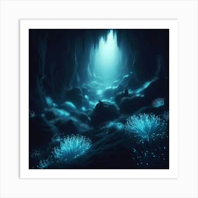 Underwater Cave Art Print