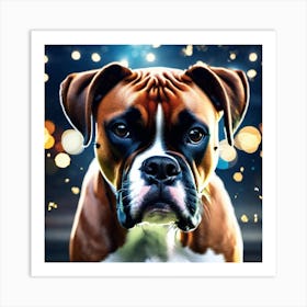 Boxer Dog 1 Art Print