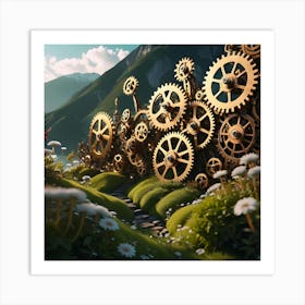 Ethereal Gears Of Life 8 Art Print