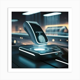 Fingerprint Scanner Art Print