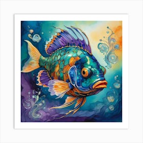 Colorful Fish Art Print