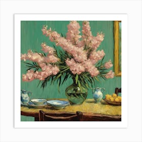 Oleanders, Vincent Van Gogh Dining Room 1 Art Print