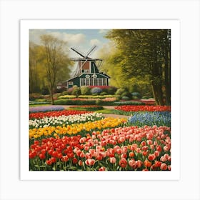 Tulip Garden 3 Art Print