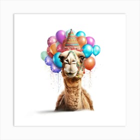 Birthday Camel Art Print