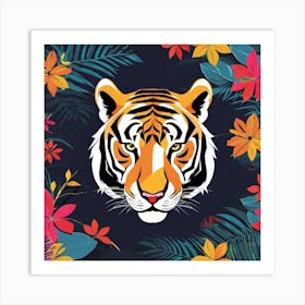 Tiger In The Jungle Art Print