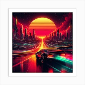 Futuristic Cityscape 15 Art Print