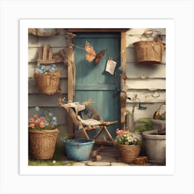 Garden Scene Art Print