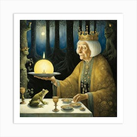 Queen & Frog Art Print