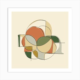 Abstract Geometric Shapes 1 Art Print