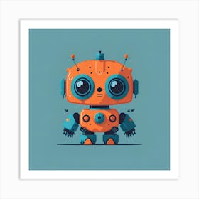Little Robot Art Print