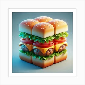 Burger Art Print