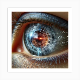 Futuristic Eye Art Print