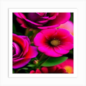 Pink Roses 2 Art Print